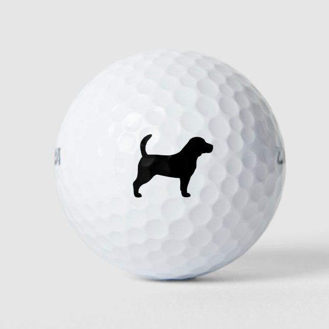 Balles De Golf Silhouette de Beagle (Devant)