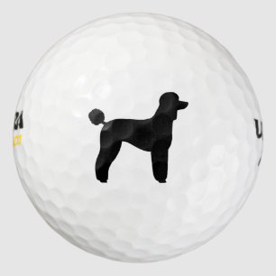 Balles De Golf Silhouette de Caniche Standard