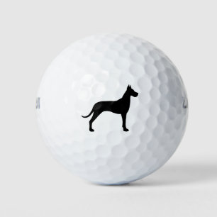 Balles De Golf Silhouette de Grand Danois