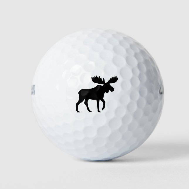 Balles De Golf Silhouette de l'orignal | Animaux sauvages (Devant)