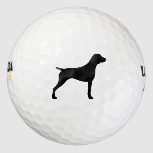 Balles De Golf Silhouette de Pointer allemand à poil court