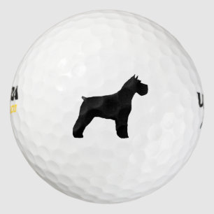 Balles De Golf Silhouette de Schnauzer