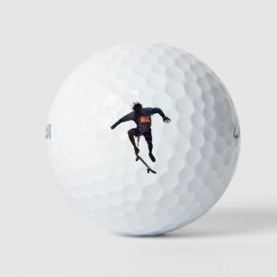 Balles De Golf Silhouette de skater design urbain