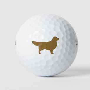 Balles De Golf Silhouette du Rétrieur d'or   race de chiens