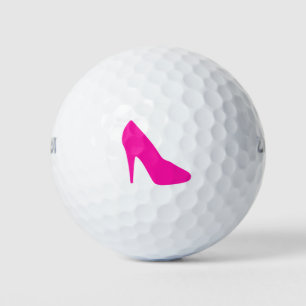 Balles De Golf Silhouette rose haut talon