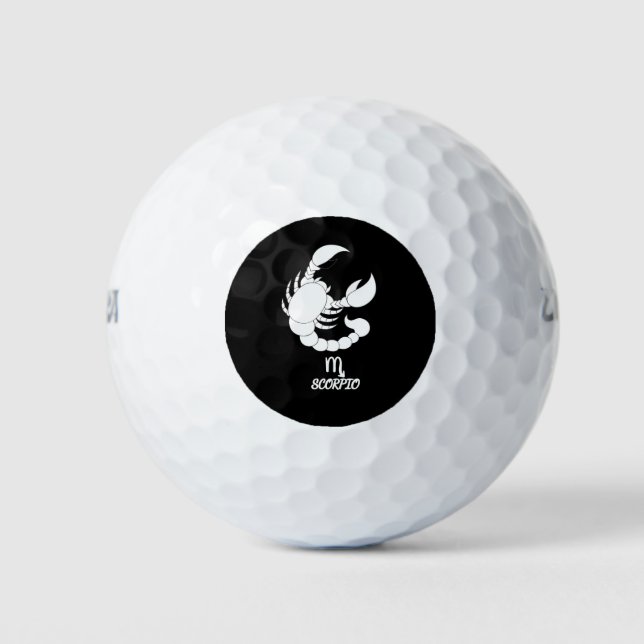 Balles De Golf Silhouette Scorpio (Devant)