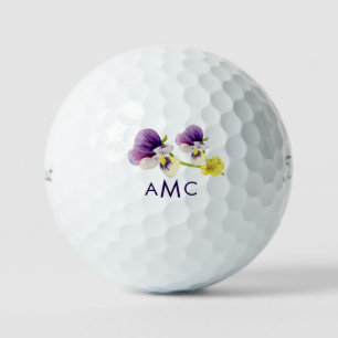 Balles De Golf Simple Botanique Colorée Florale Titleist