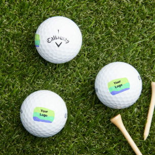 Balles De Golf simple et personnalisé aquarelle ajouter le logo s