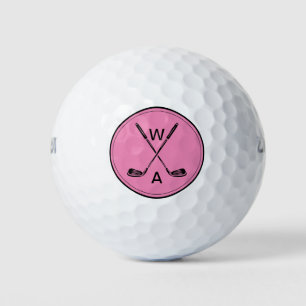 Balles De Golf Simple Moderne Monogramme Golf Club Balls