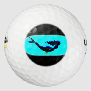 Balles De Golf sirène sous-marine noire