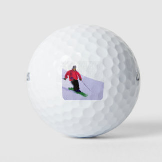 Balles De Golf Skiing the Slopes