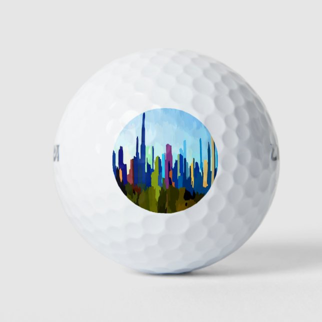 Balles De Golf Skyline de l'Illinois (Devant)