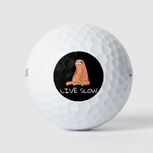 Balles De Golf Sloth Live Lent (Devant)