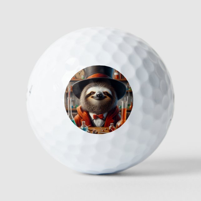 Balles De Golf Sloth Mad Scientifique (Devant)