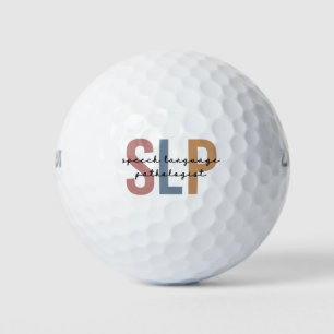 Balles De Golf SLP - Langue Pathologiste Retro