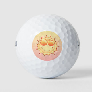 Balles De Golf Soleil souriant