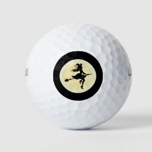 Balles De Golf Sorcière sur un balai
