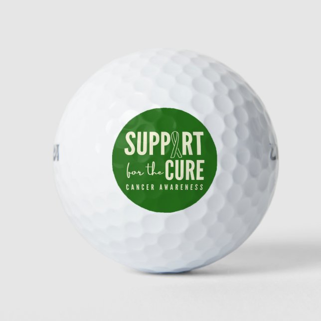 Balles De Golf soutien de sensibilisation au cancer cure Golf Bal (Devant)