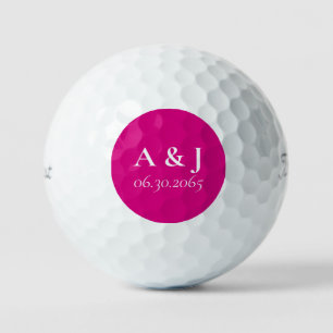 Balles De Golf Souvenirs mariages Fuschia Titleist Pro VI