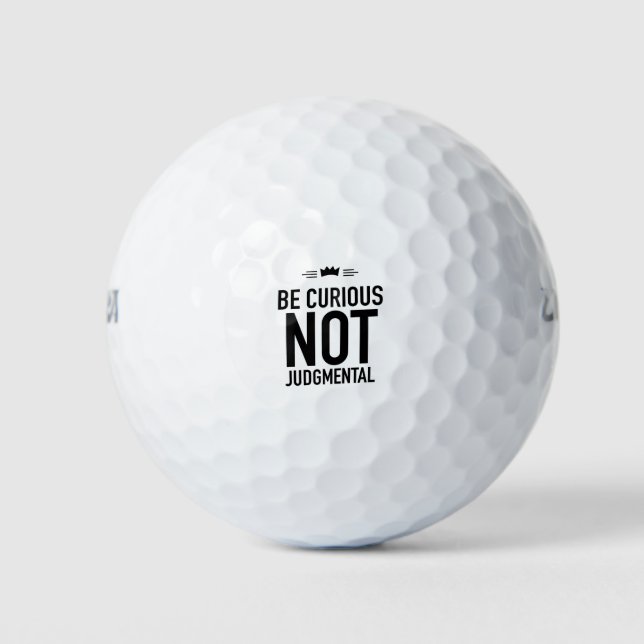 Balles De Golf Soyez noir curieux (Devant)
