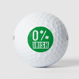 Balles De Golf St Patrick's Day 0% Irish Four Leaf Clover