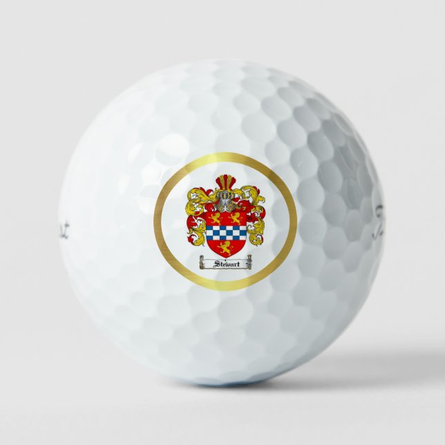 Balles De Golf Stewart Family Coat d'armoiries Golf Balls (Recto)