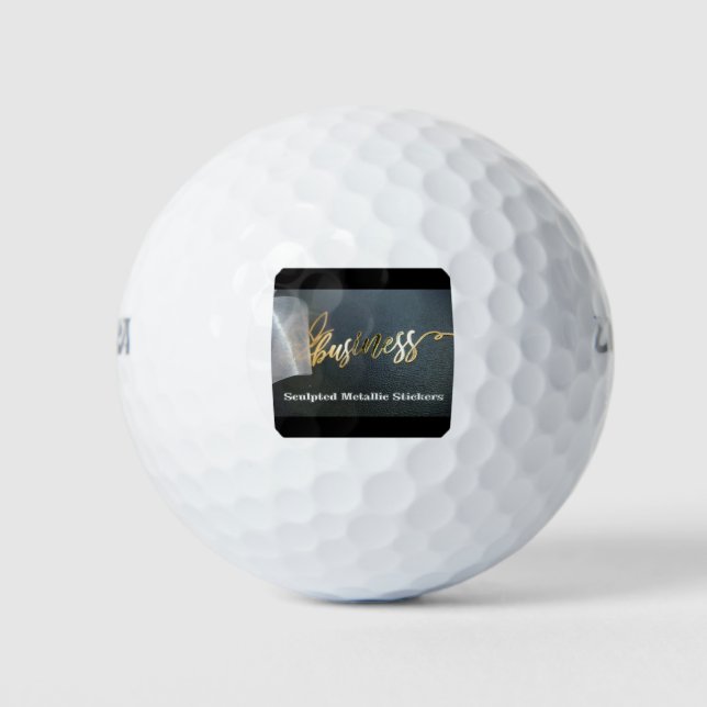 Balles De Golf Stickers métalliques sculptés Personnaliser (Devant)