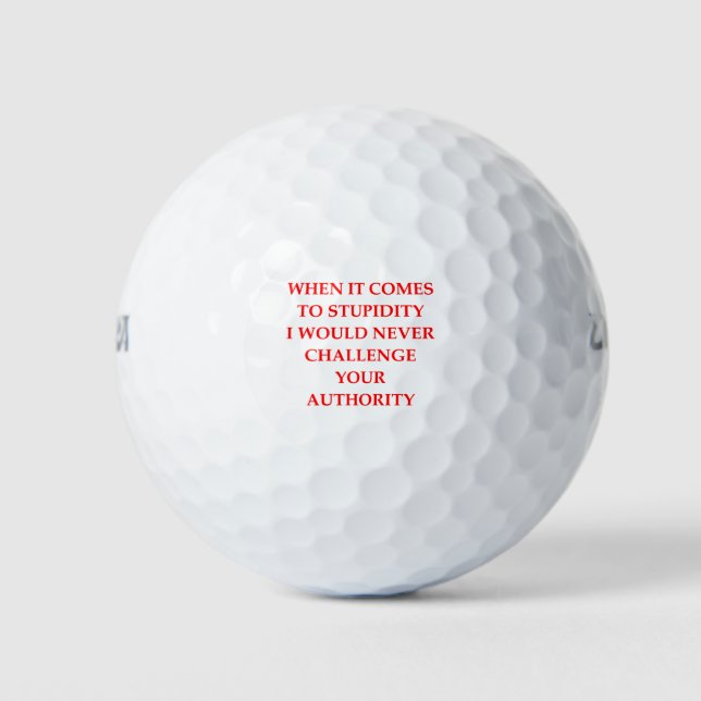 BALLES DE GOLF STUPIDE (Devant)