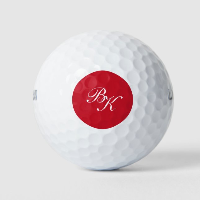 Balles De Golf Style de monogramme classe (Devant)
