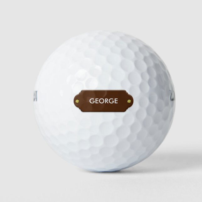 Balles De Golf Style de monogramme classe (Devant)