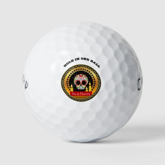 Balles De Golf Sugar skull bloodcurdling intimidating and scary (Devant)