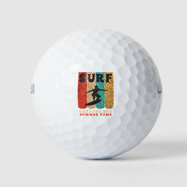 Balles De Golf Surf Californie (Devant)