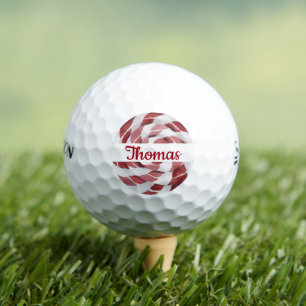 Balles De Golf Swirl sucre de canne avec nom