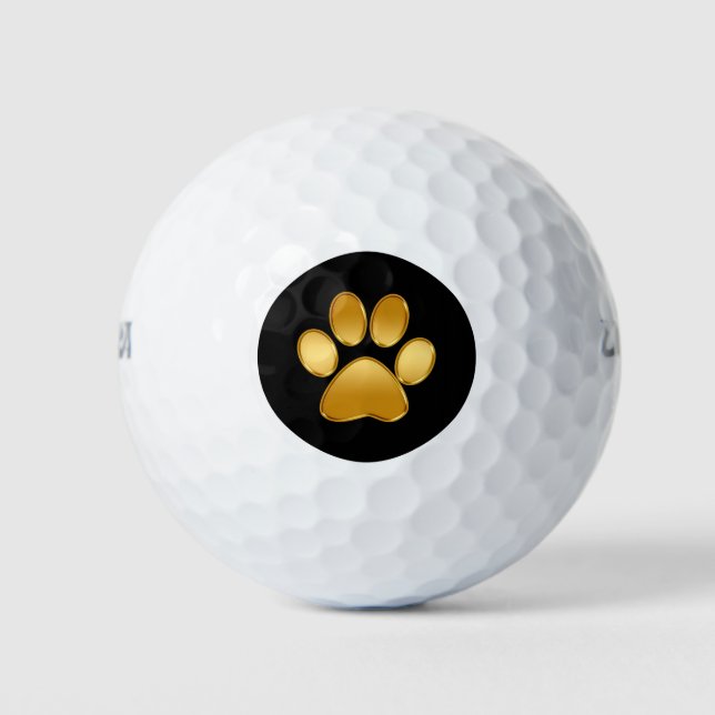 Balles De Golf Symbole de mât de chien classique (Devant)