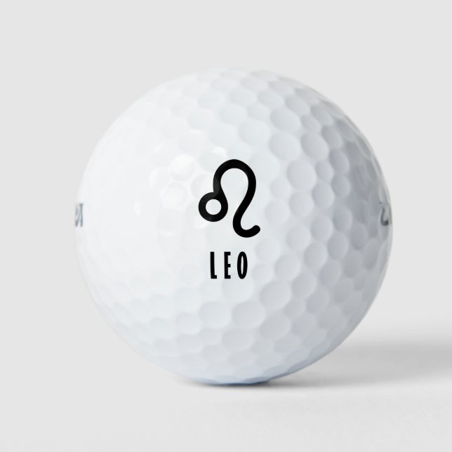 Balles De Golf Symbole du zodiaque de Leo (Devant)