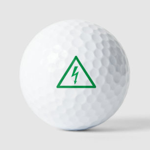 Balles De Golf symbole électrique vert puissance écologique