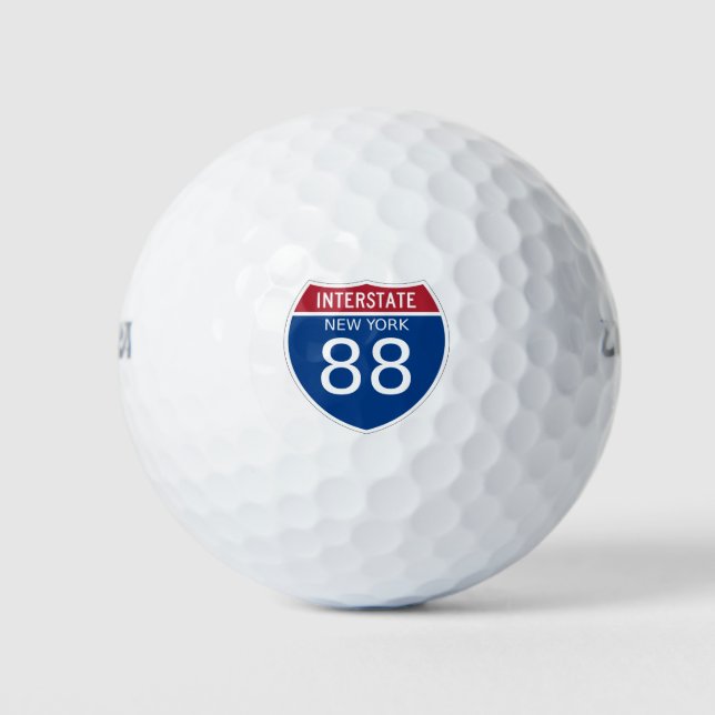Balles De Golf SYMBOLE INTERÉTAT 88 DE New York (Devant)