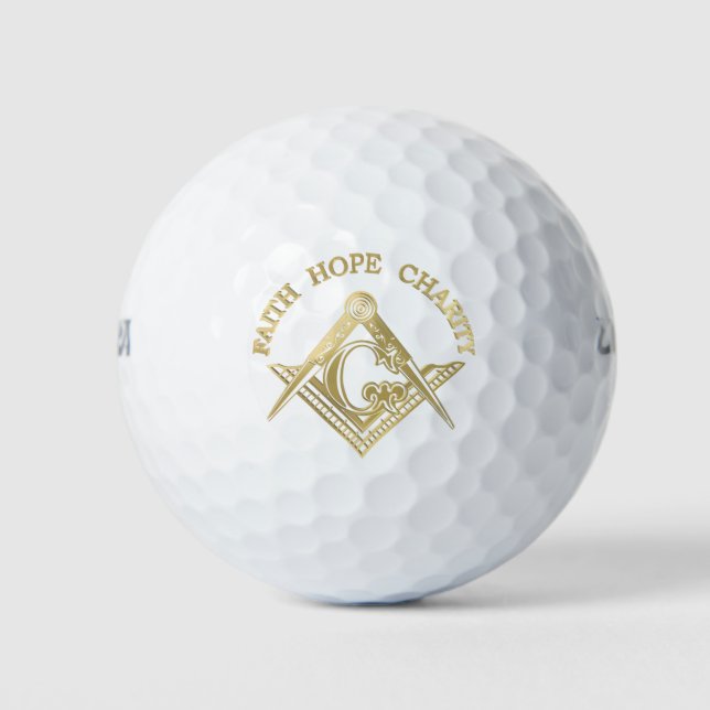 Balles De Golf Symbole maçonnique (Devant)
