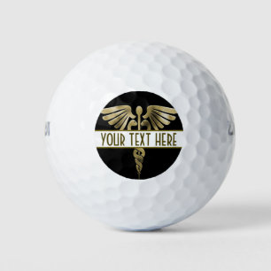 Balles De Golf Symbole Médicale or personnalisé