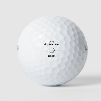 Balles De Golf T-shirt Je peux pas j'ai Golf