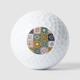 Balles De Golf Talavera Indian : Patchwork, Ethnic Mosaic.