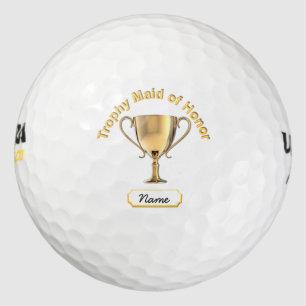 Balles De Golf Tasse de trophée pour une "domestique d'honneur".