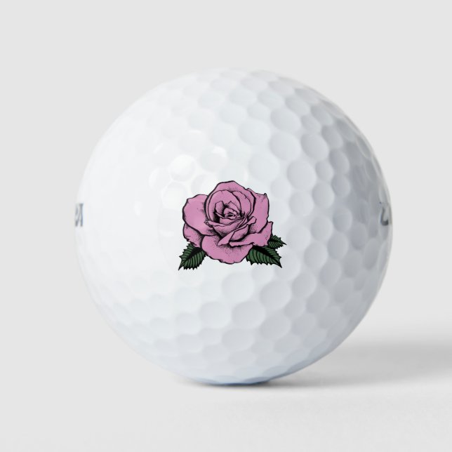 Balles De Golf tatouage rose (Devant)