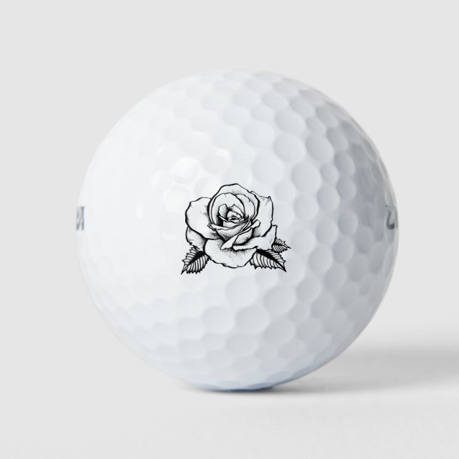 Balles De Golf tatouage rose (Devant)