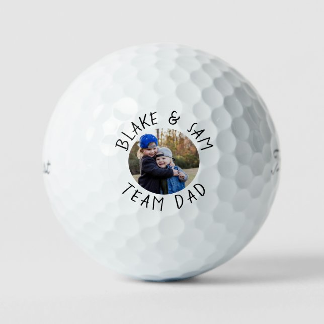 Balles De Golf Team Dad Children Photo Titleist Pro V1 (Recto)