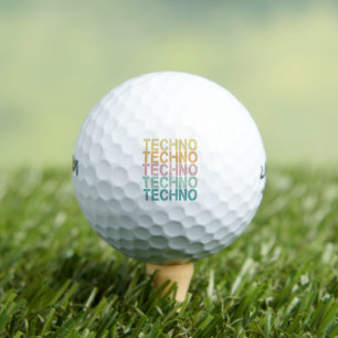 Balles De Golf Techno House Retro Letting Electro Vintage Rave