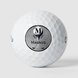 Balles De Golf Tee de golf en argent monogrammé