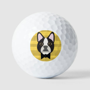 Balles De Golf Terrier de Boston