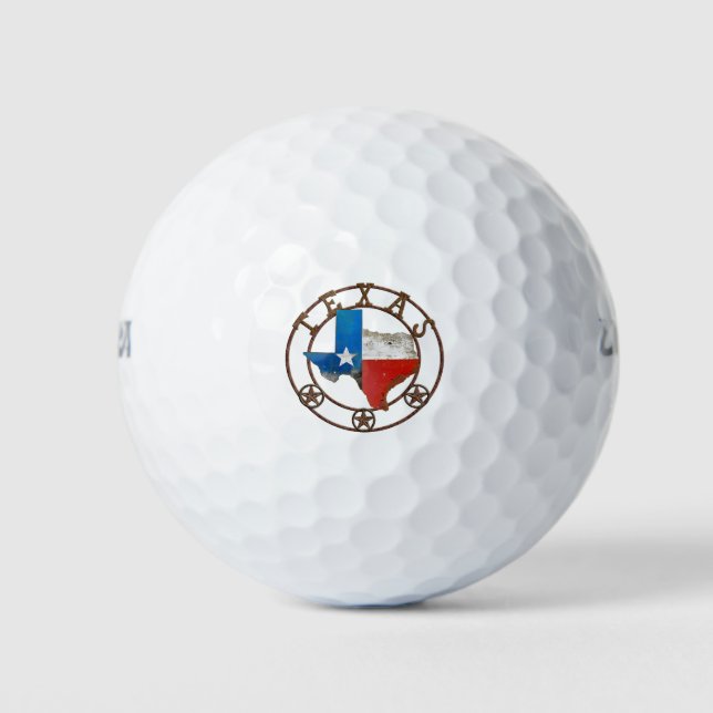 Balles De Golf Texas Barn Art (Devant)