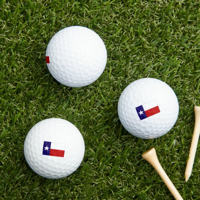 Balles De Golf Texas Flag Golf Balls (Herbe in situ)